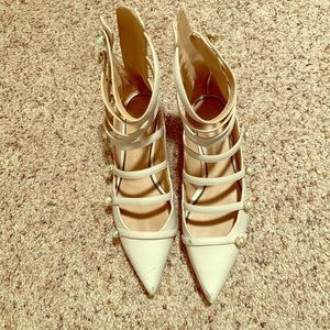Zara Pointy Toe Shoes with Pearls